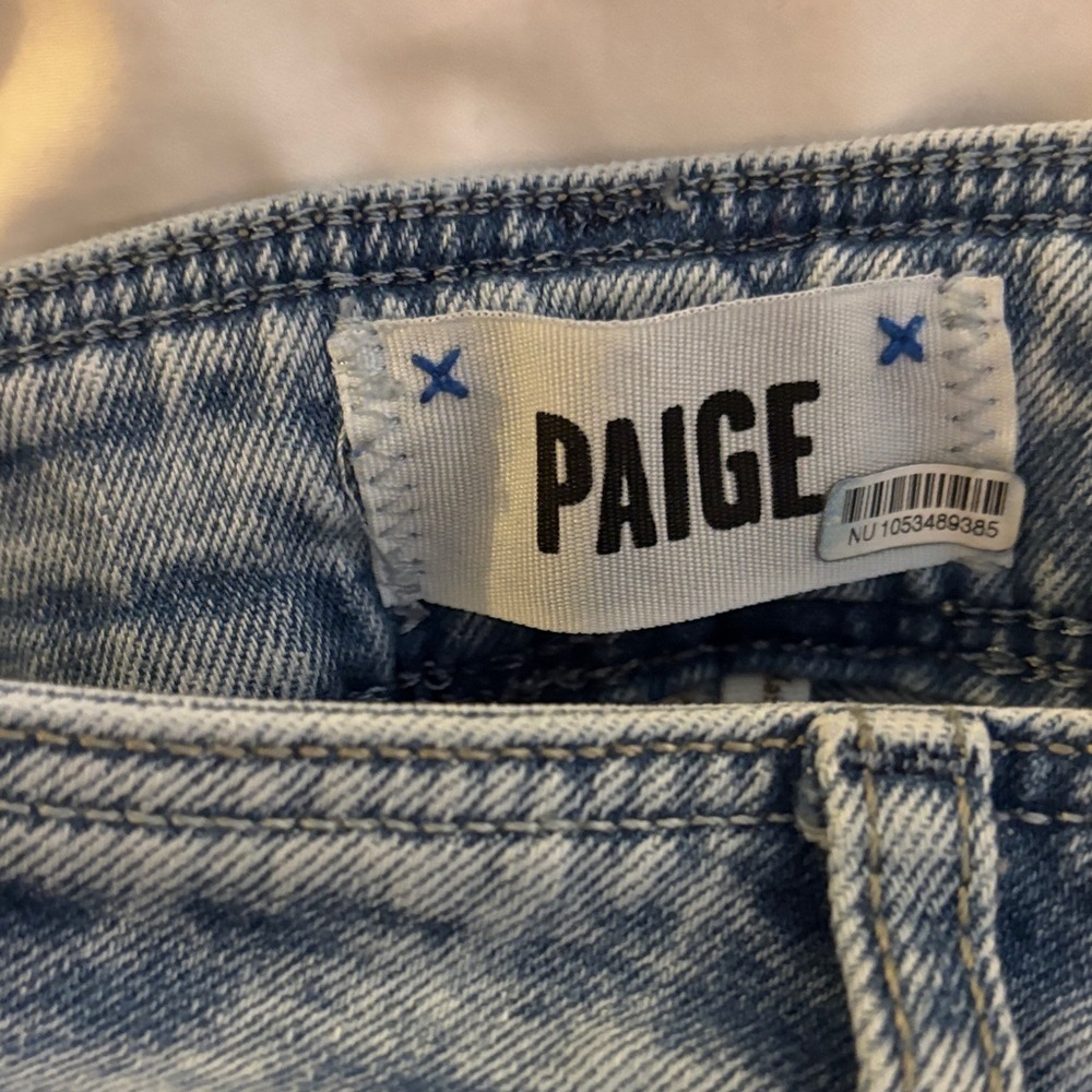 PAIGE Women's Leenah Jeans in Classic Blue 34 inch inseam - Picture 8 of 8